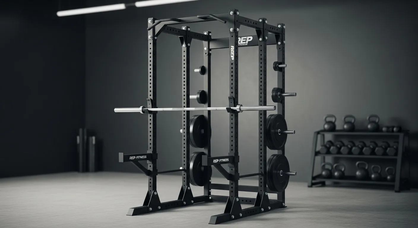 A Black REP Fitness PR-5000 Power Rack