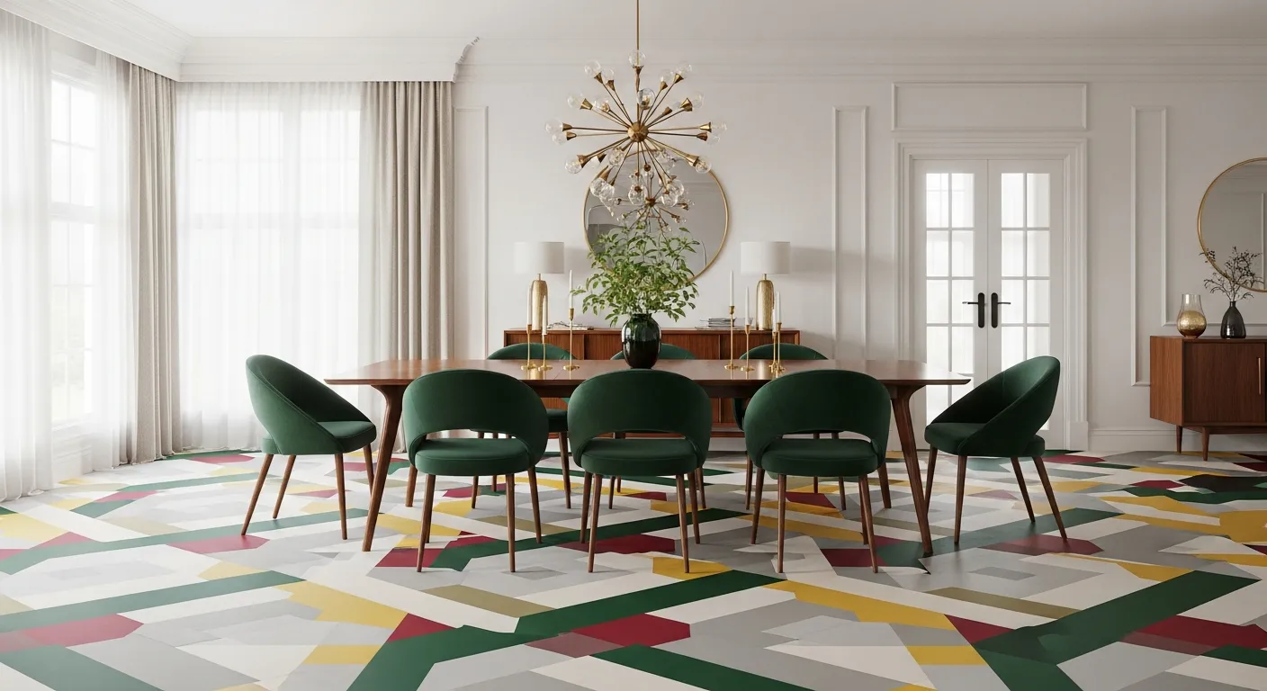A Luxurious, Maximalist Dining Room Interior