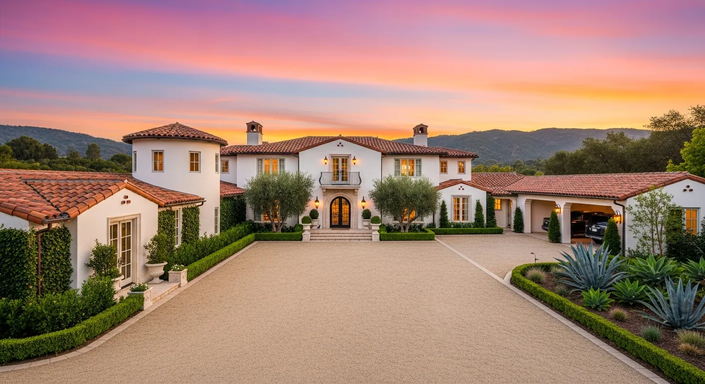 A Luxurious Whitney Cummings House at Golden Hour