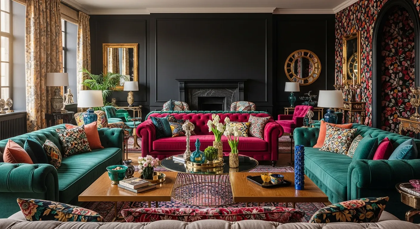 A Maximalist Living Room