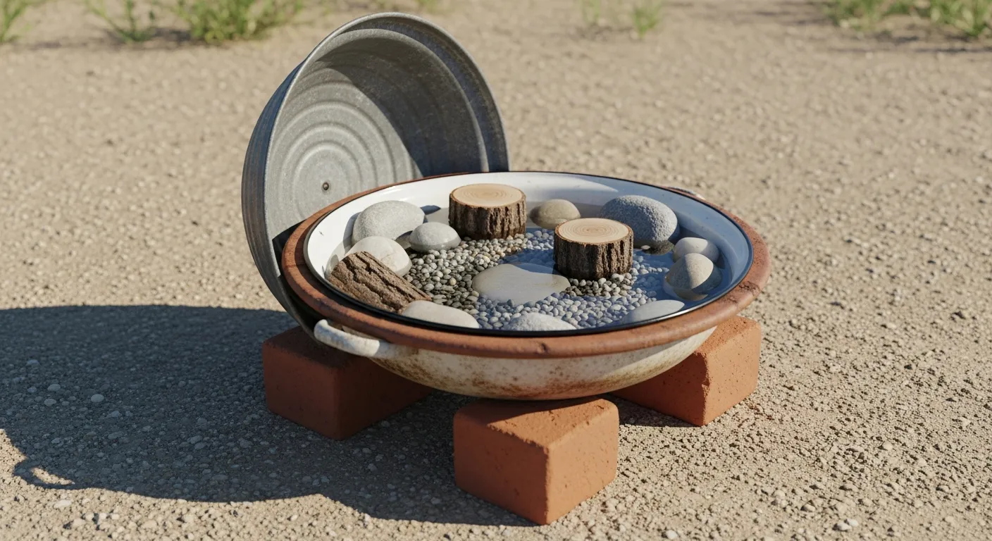 A Meticulously Crafted DIY Bird Bath