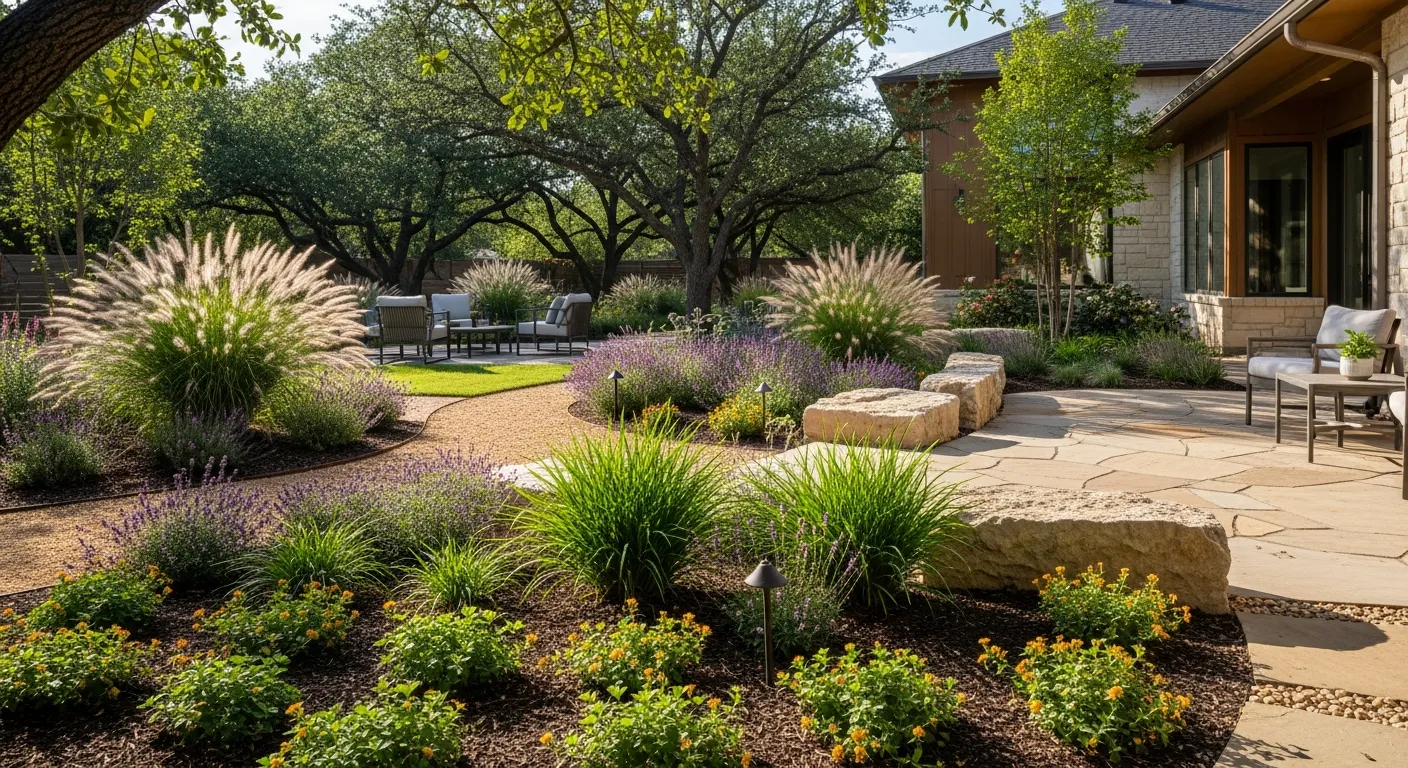 A Meticulously Designed, Sustainable Residential Backyard in Austin, Texas