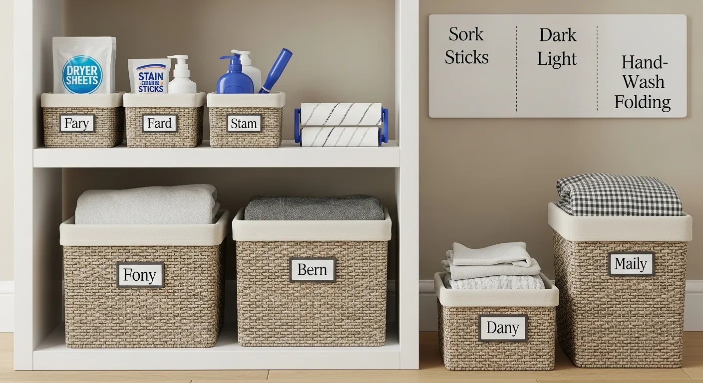 A Meticulously Organized Laundry Station