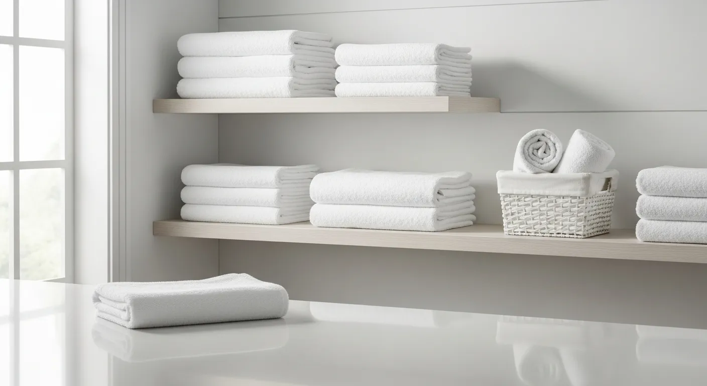 A Meticulously Organized, Pristine Laundry Room or Linen Closet