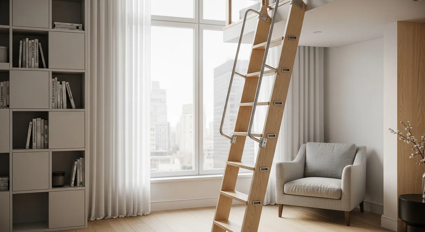 A Minimalist Ladder Stair