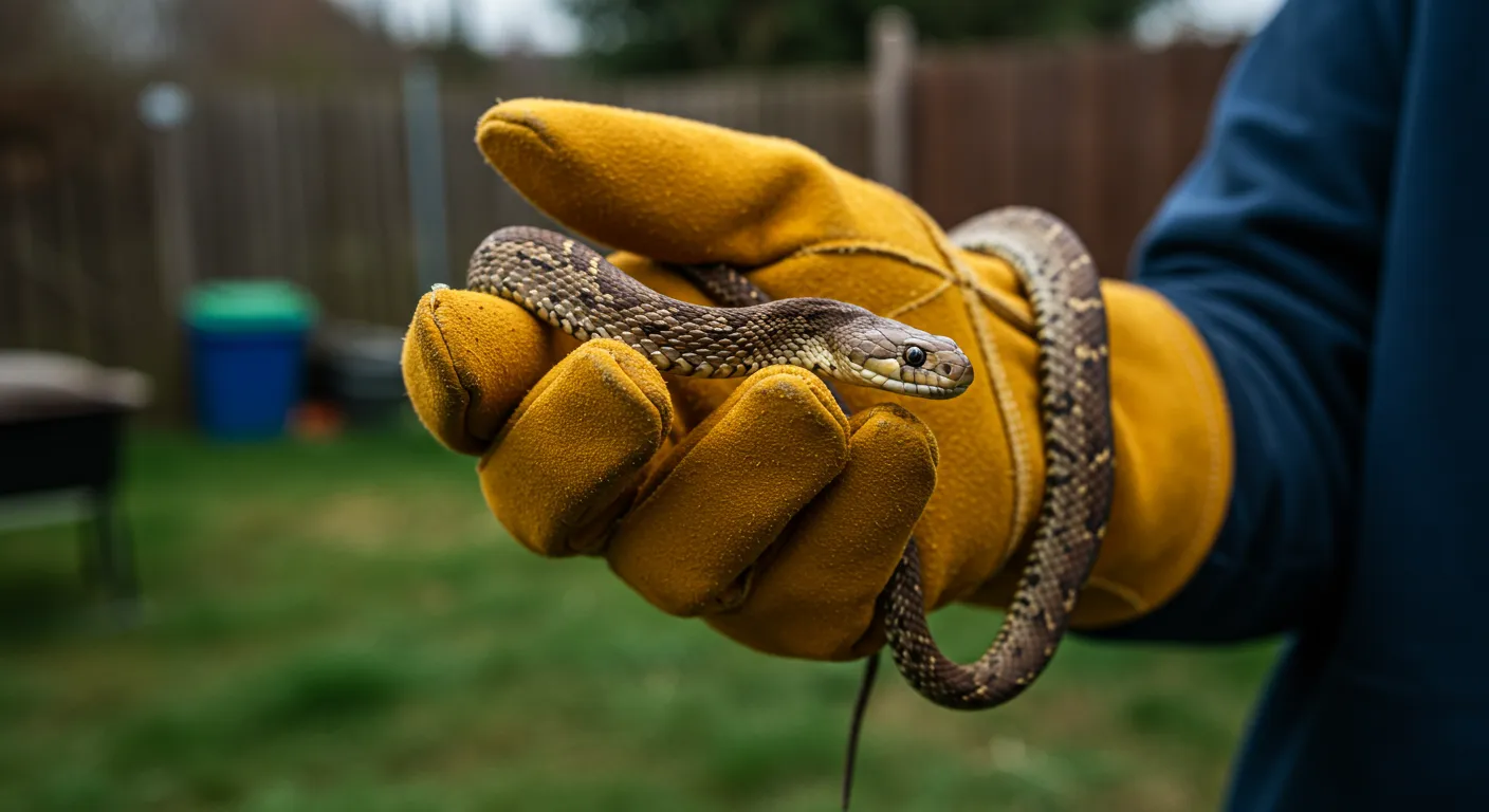 A Person Holding a Live Snake Coiled Around the Hand and Forearm A Person Holding a Live Snake Coiled Around the Hand and Forearm