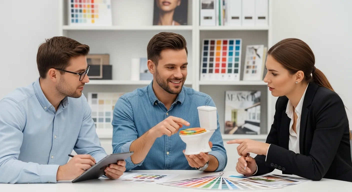 A Person is in Discussion With Two Professionals A Person is in Discussion With Two Professionals