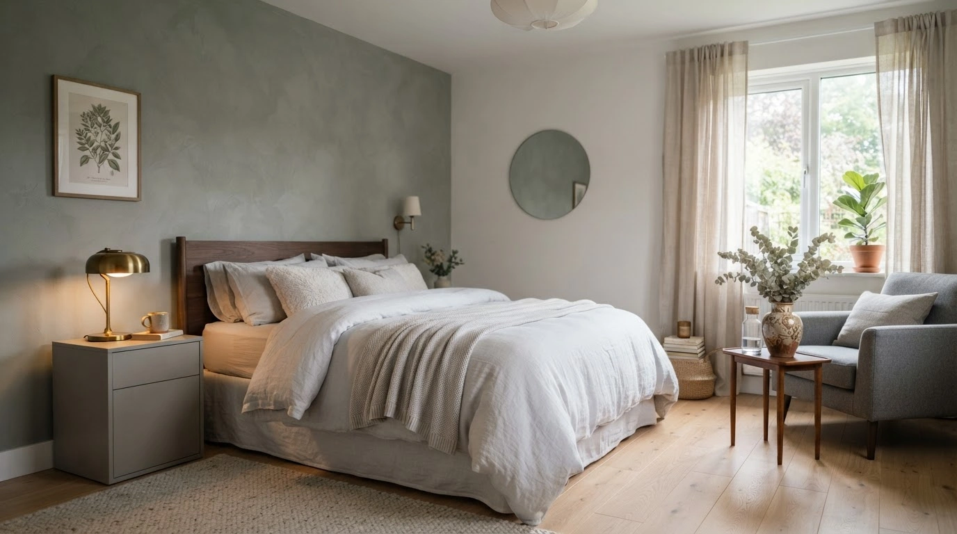 A Serene, Meticulously Designed Cozy Bedroom Interior