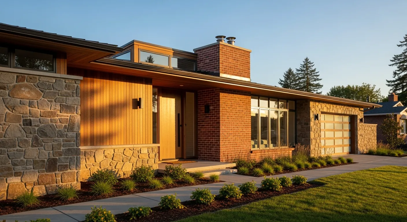 A Sophisticated Mid-century Modern House, Embodying a Timeless Aesthetic