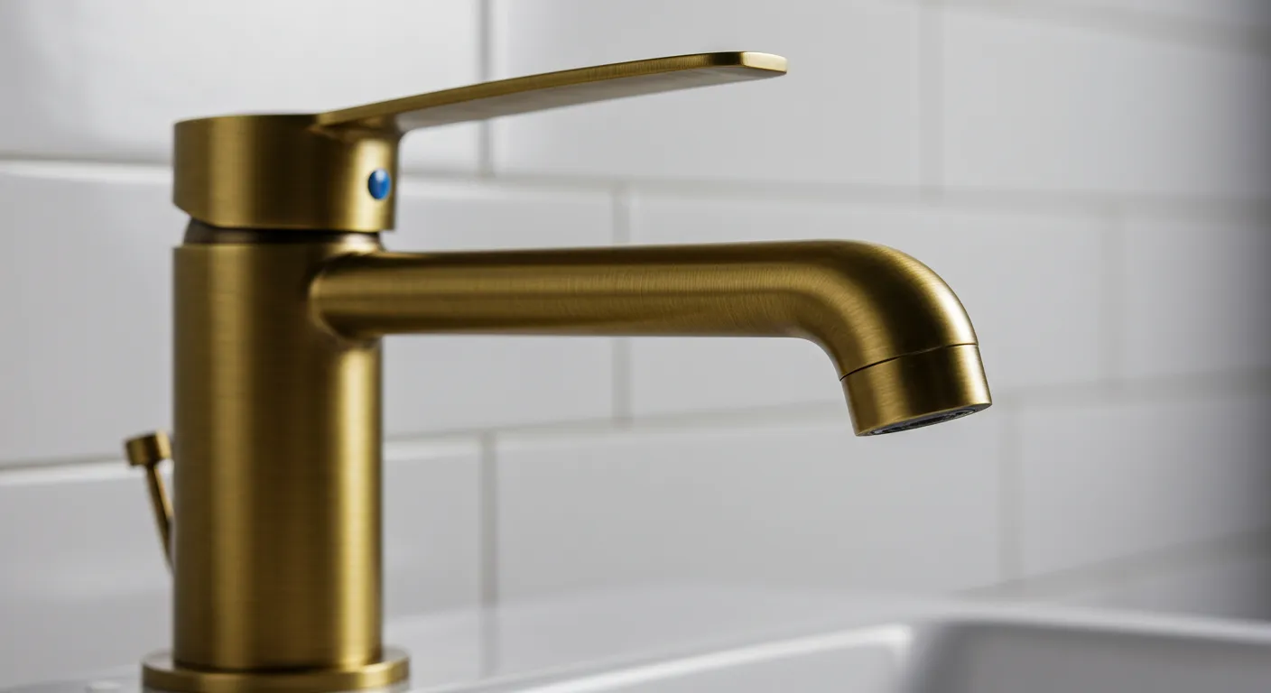 A Stylish Brass Single-Hole Faucet A Stylish Brass Single-Hole Faucet