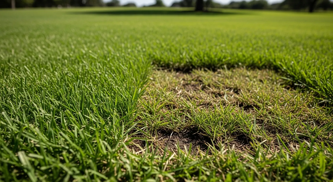 A Vibrant, Meticulously Maintained Lawn in Central Texas During Peak Summer