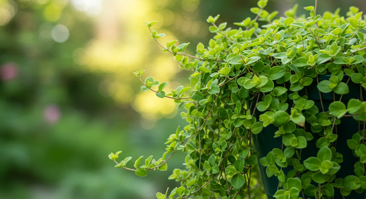 A Vibrant Pot Overflowing With Creeping Jenny Plants A Vibrant Pot Overflowing With Creeping Jenny Plants