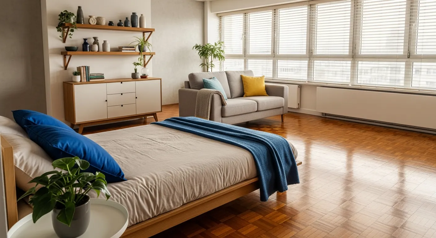 A Warm and Inviting Modern Studio Apartment