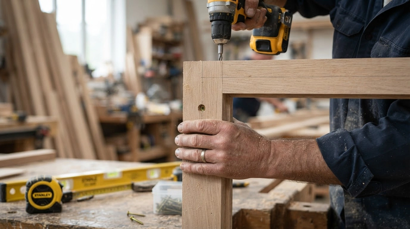 The Precise Assembly of a Wooden Door Frame
