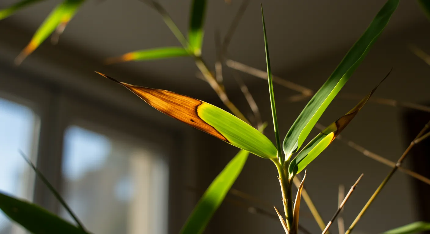 Bamboo Leaves With Brown Tips Bamboo Leaves With Brown Tips