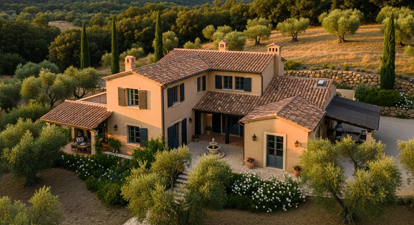 Beige and Dark Brown