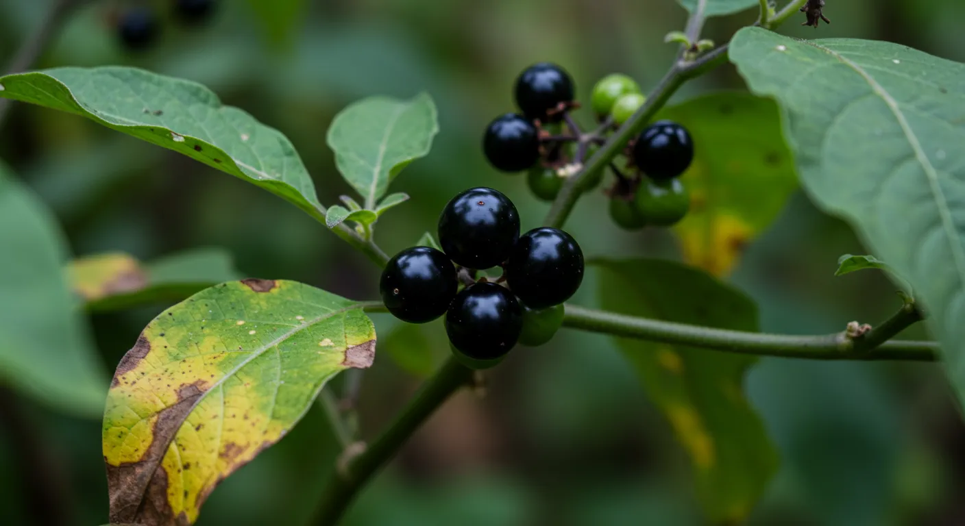 Black Nightshade With Small Fruits Black Nightshade With Small Fruits