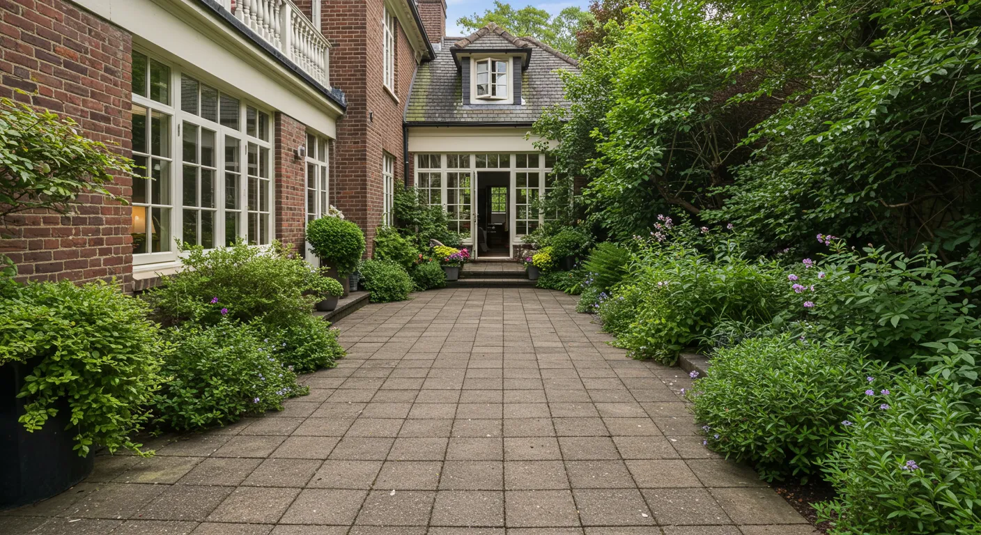 Brick Patio With Tree Brick Patio With Tree