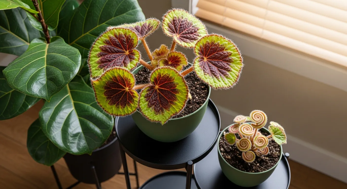 A Striking Variegation of Rich, Deep Maroon-purple at Their Centers, Which Elegantly Transitions to a Vibrant Lime Green