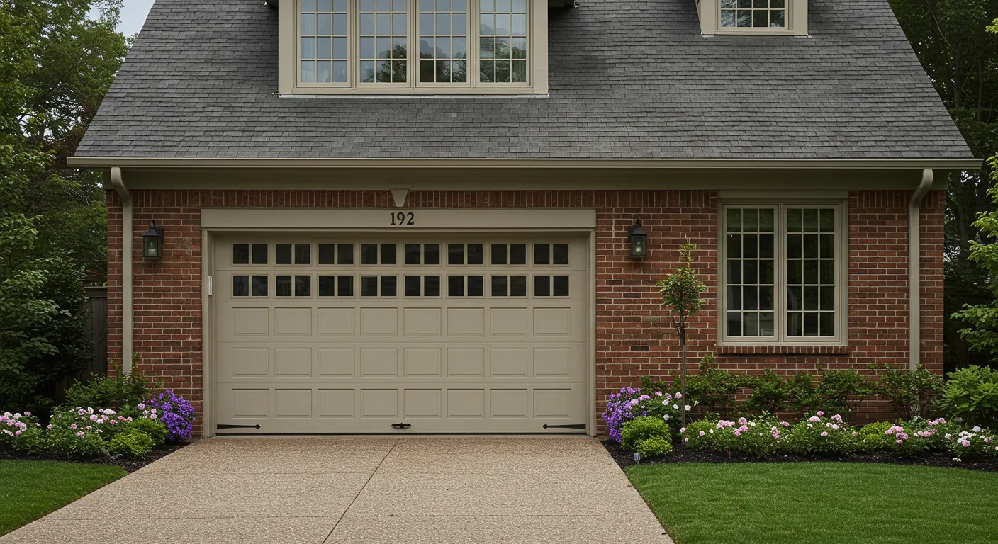 A Classical Style Garage Door A Classical Style Garage Door