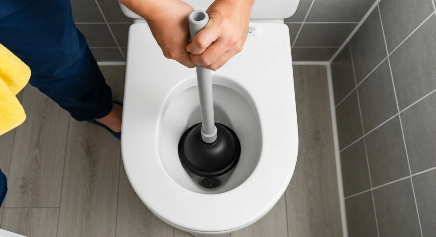 Cleaning Clogged Toilet Cleaning Clogged Toilet