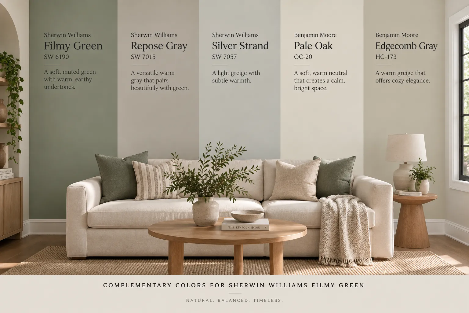 Complementary colors for Filmy Green