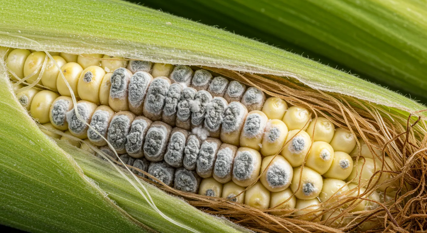 Corn Smut Growing on an Ear of Corn Corn Smut Growing on an Ear of Corn