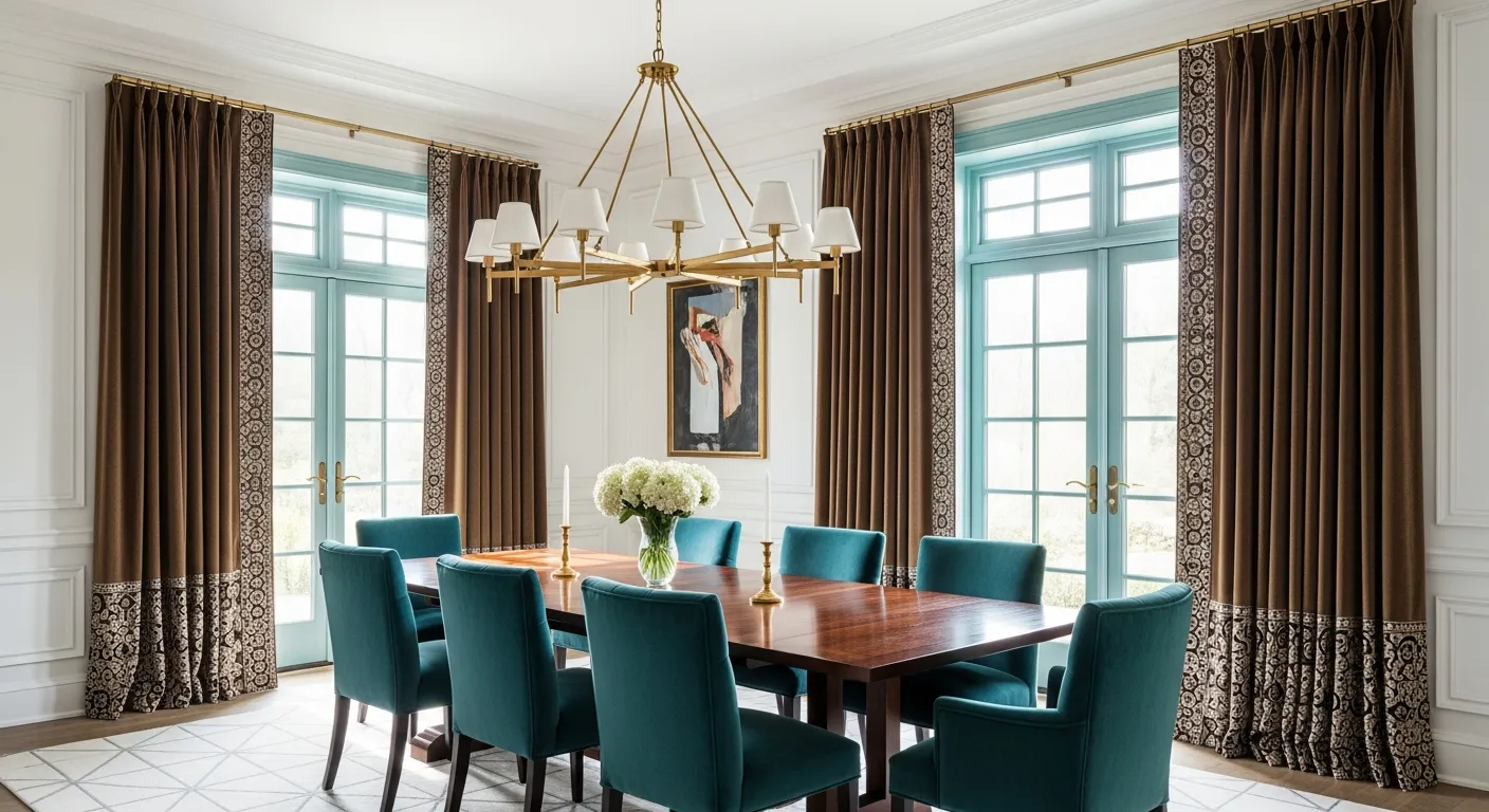 The Walls and Ceiling Are Painted a White With Elegant Moldings