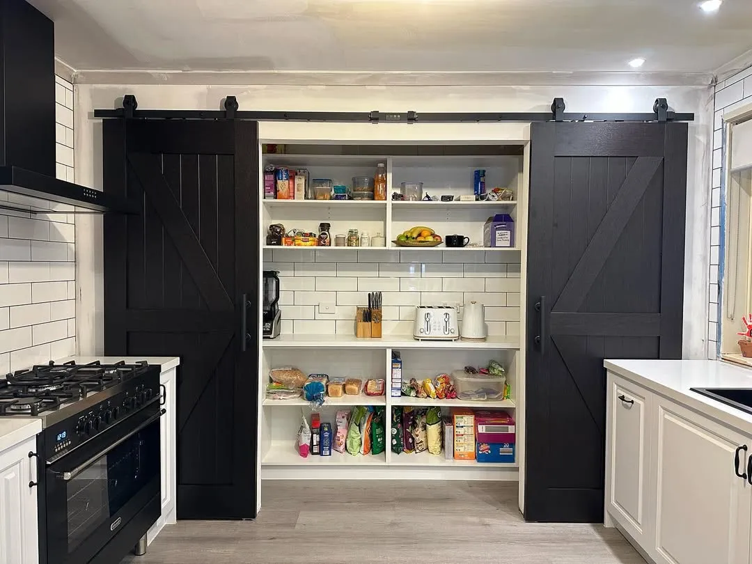 Double Barn Doors for Pantries