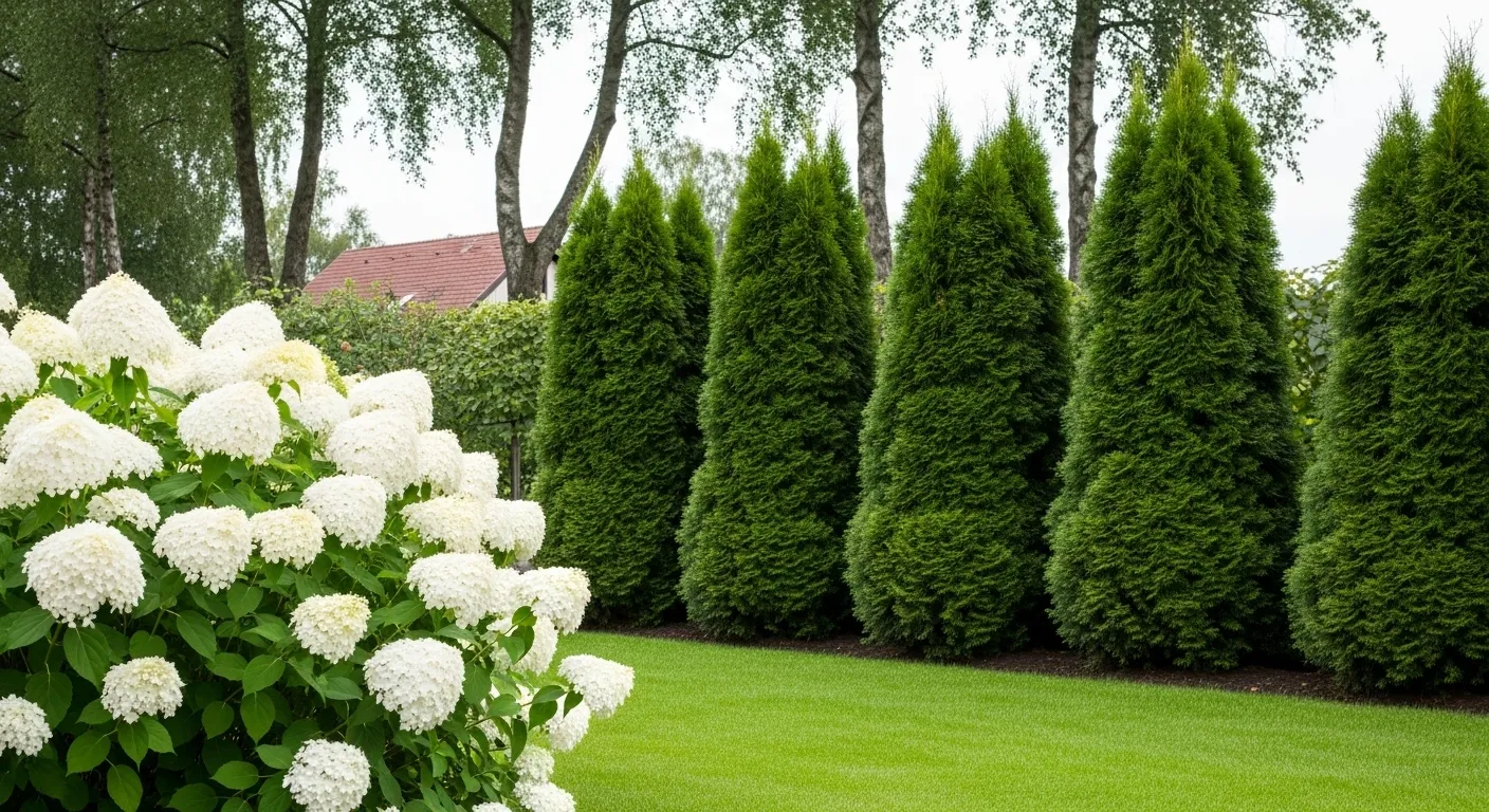 Vibrant Green Emerald Green Arborvitae Trees Vibrant Green Emerald Green Arborvitae Trees