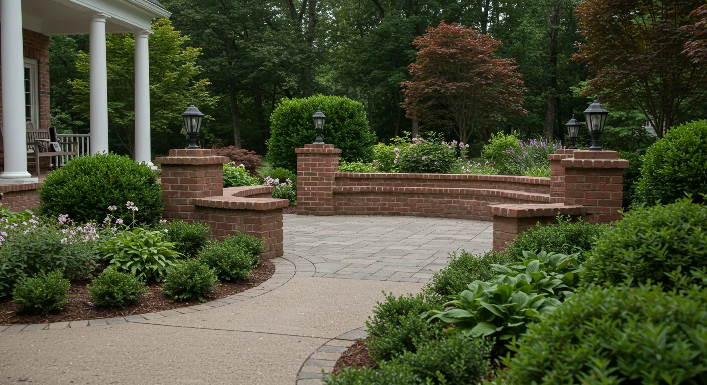 Front Brick Patio Front Brick Patio