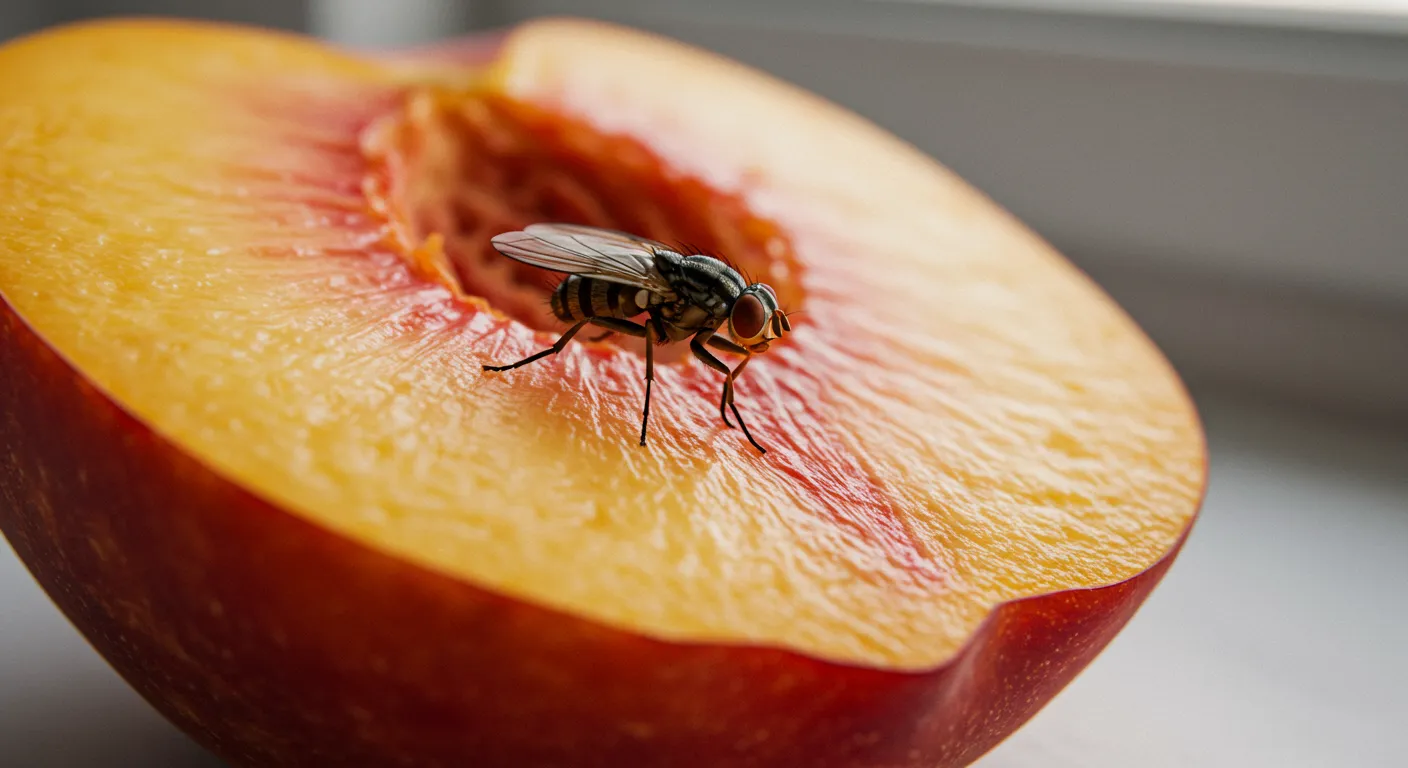Fruit Fly On A Fruit Fruit Fly On A Fruit
