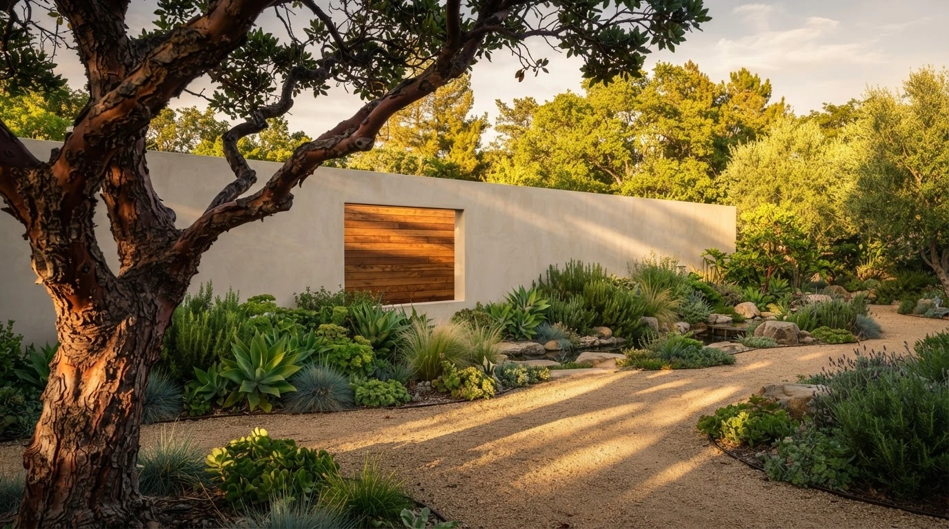 The Entire Ground Surface is Covered With Small, Uniform, Light-colored, Tan-to-beige Gravel