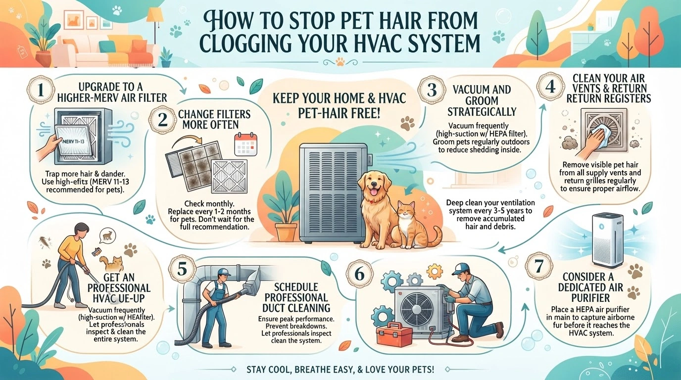 How to Stop Pet Hair From Clogging Your HVAC System 