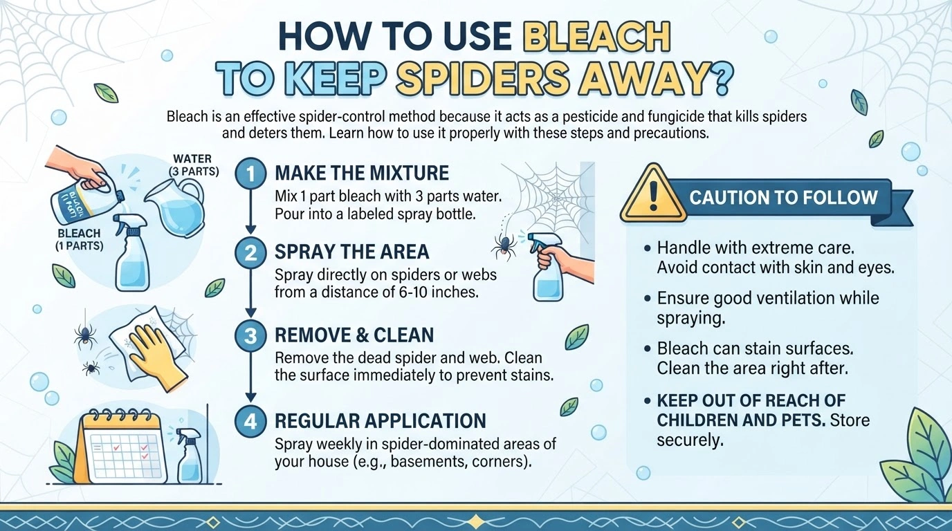 How to Use Bleach to Keep Spiders Away
