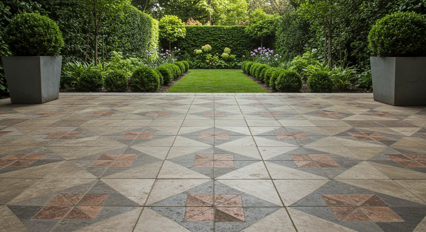 Inlaid Tiles Patio Inlaid Tiles Patio