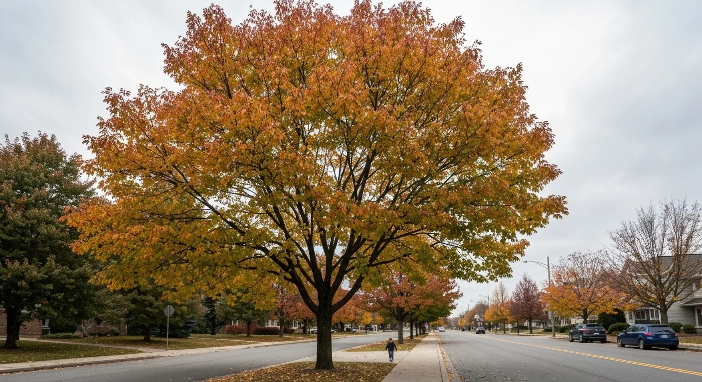 Tree Near the Sidewalk of the Road Tree Near the Sidewalk of the Road