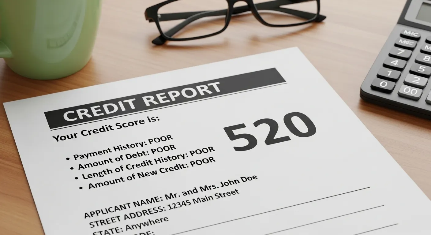 Low Credit Score Report