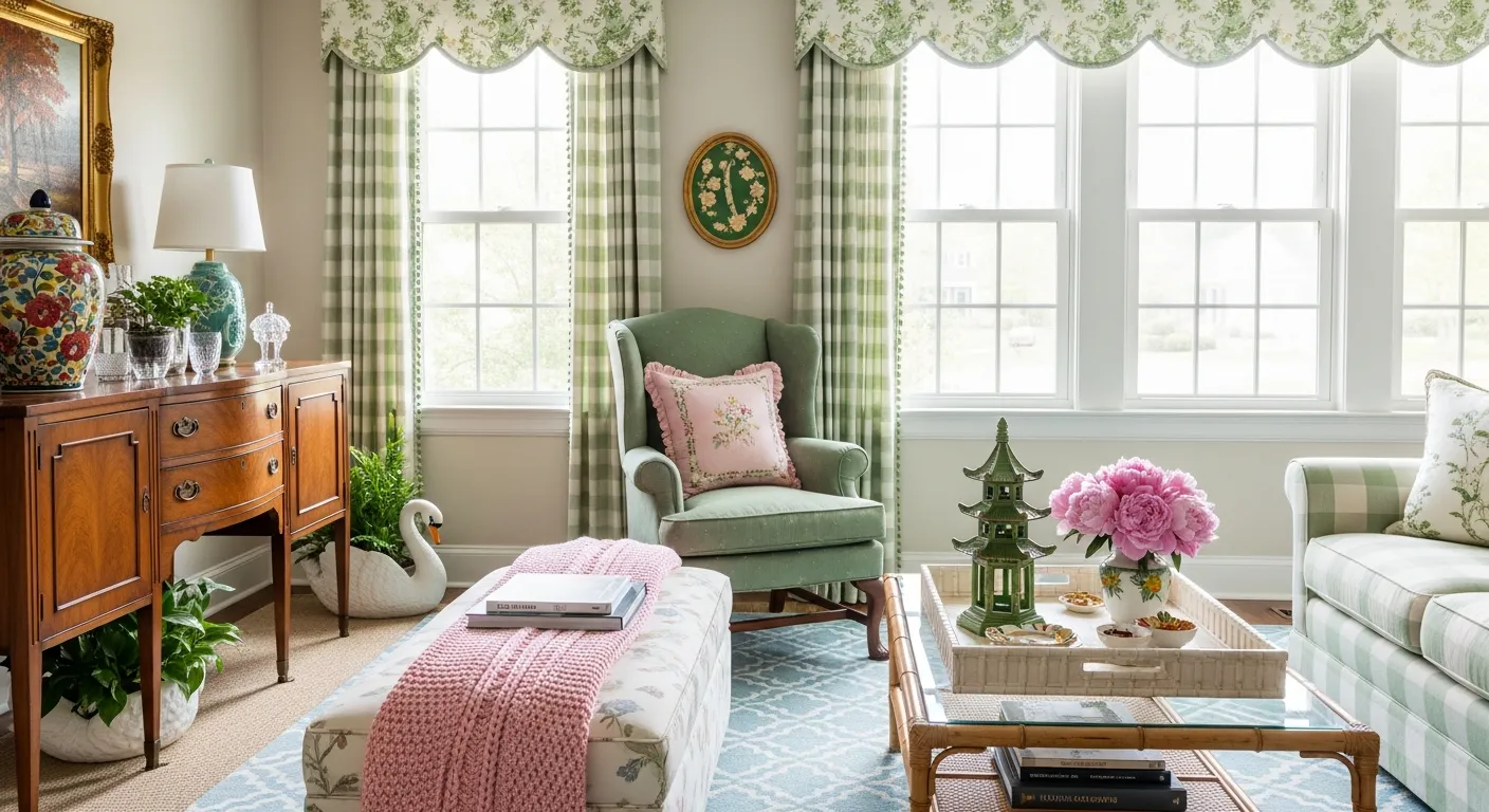 A Wide View of the Seating Arrangement and Decorative Elements