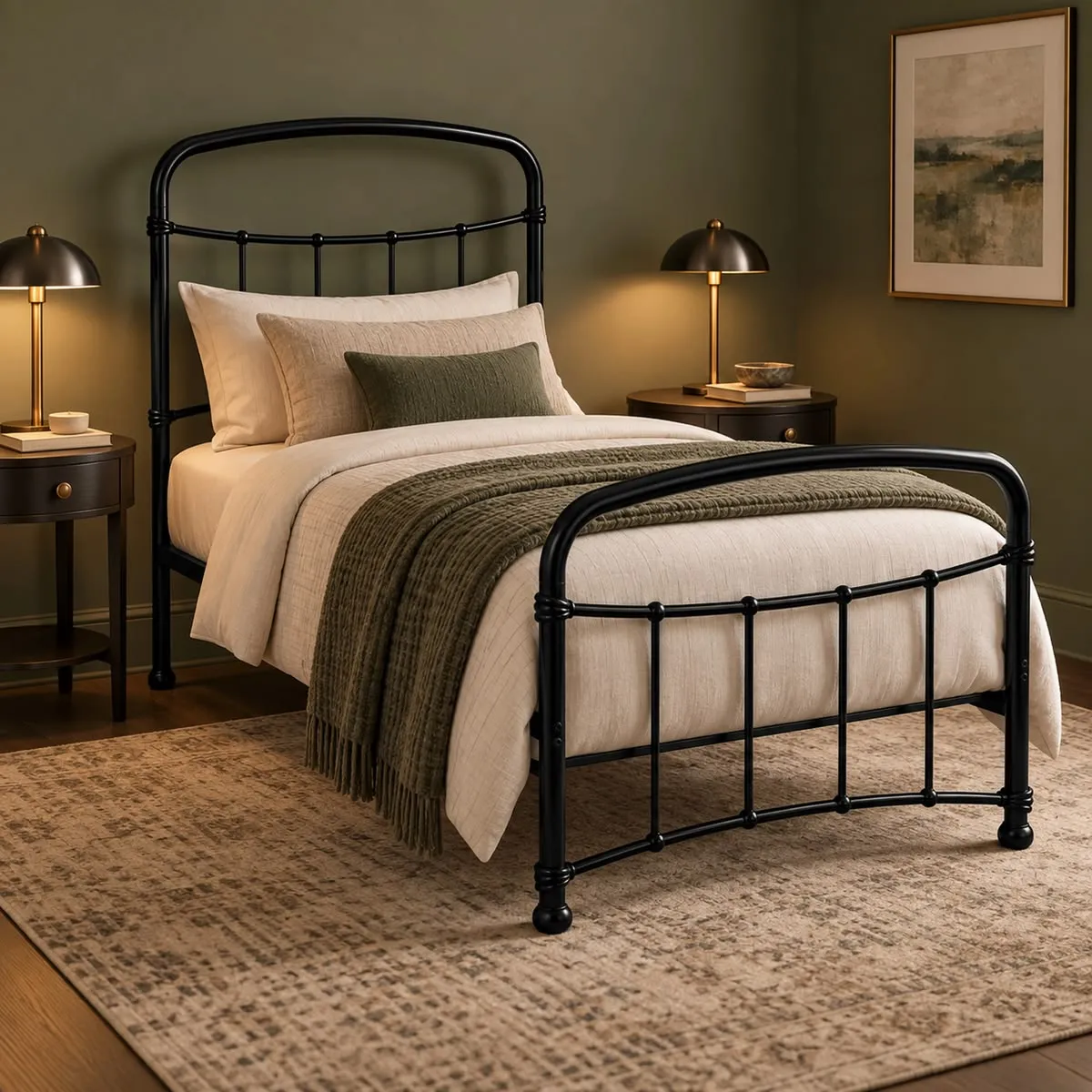 Metal Frame Single Bed