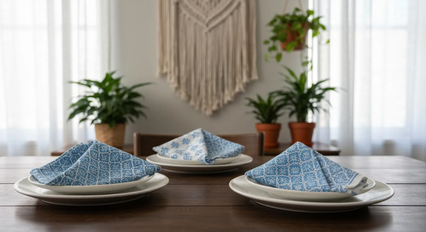 Moroccan-inspired Dinner Napkins.