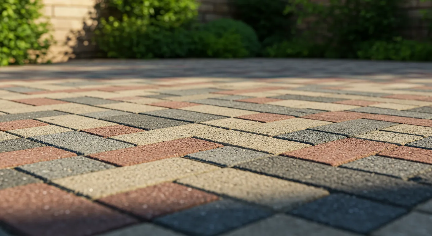 Patio With Concrete Pavers Patio With Concrete Pavers
