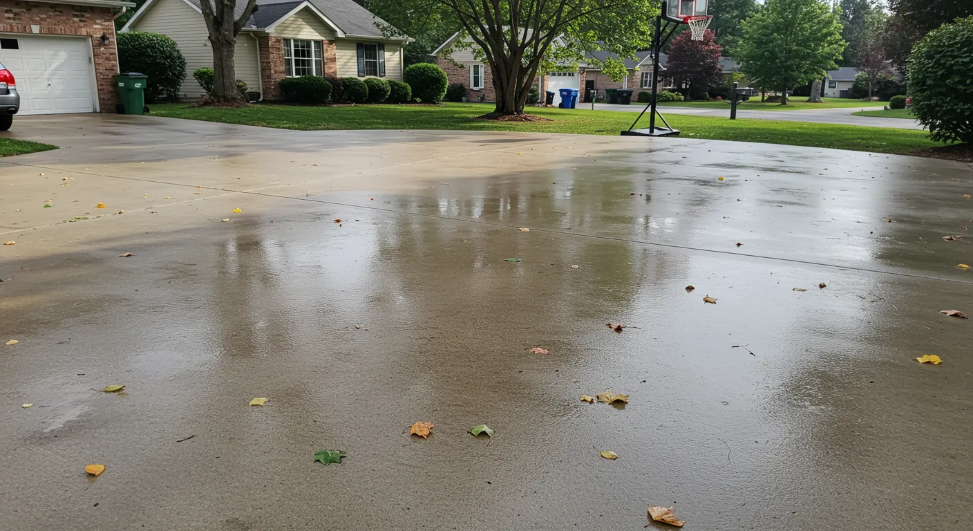Plain Concrete Driveway Plain Concrete Driveway