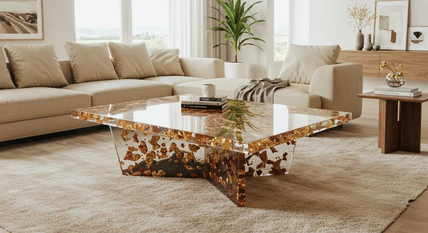 Resin Coffee Table Resin Coffee Table