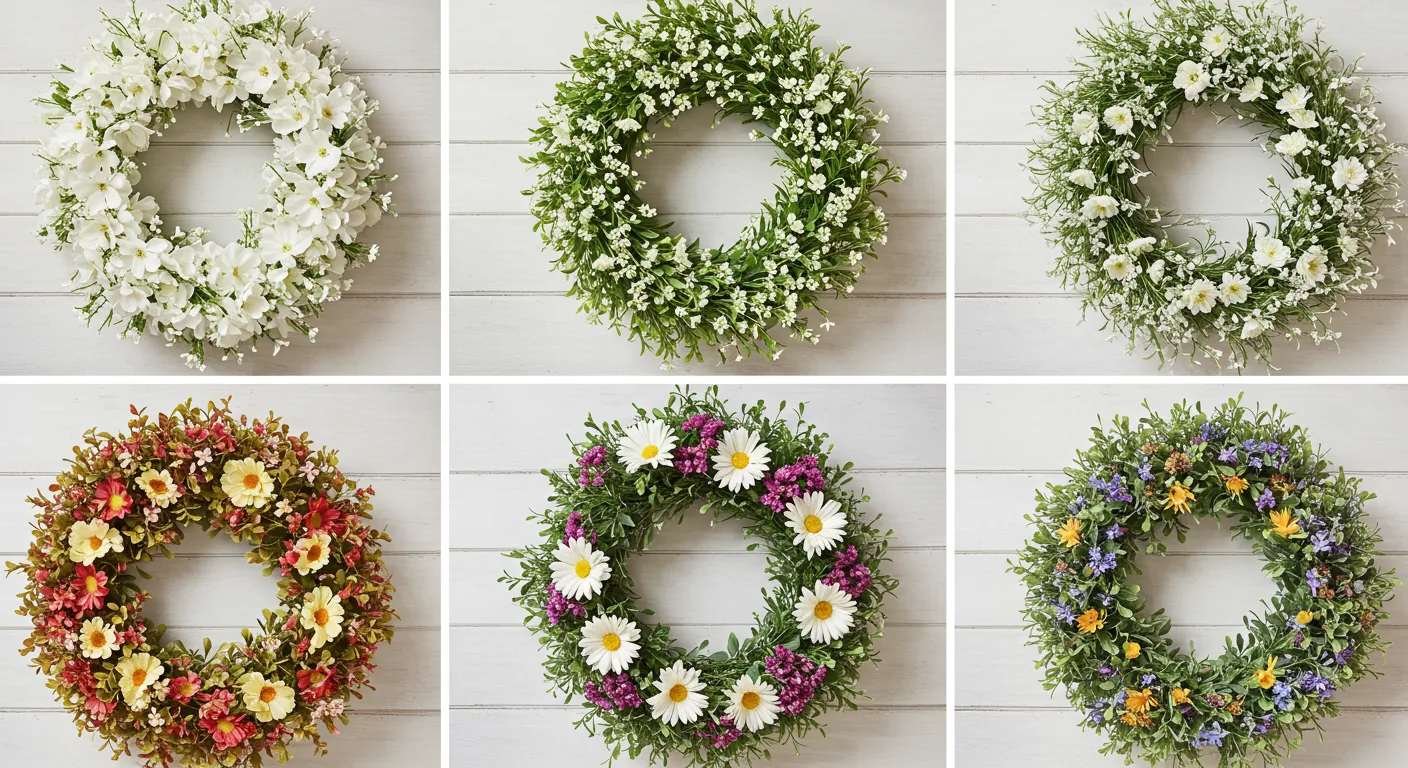 Six DIY Spring Floral Wreath