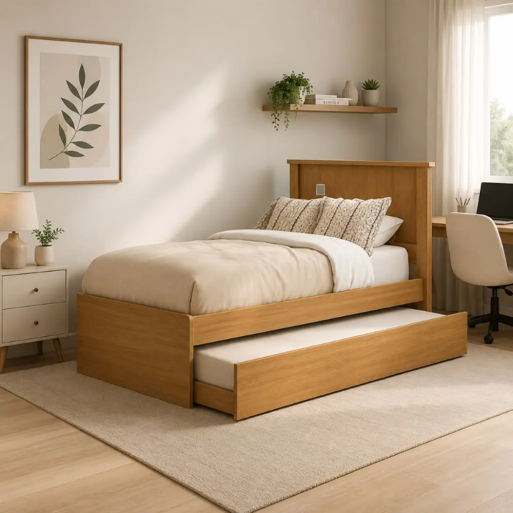 Solid Wood Single Bed