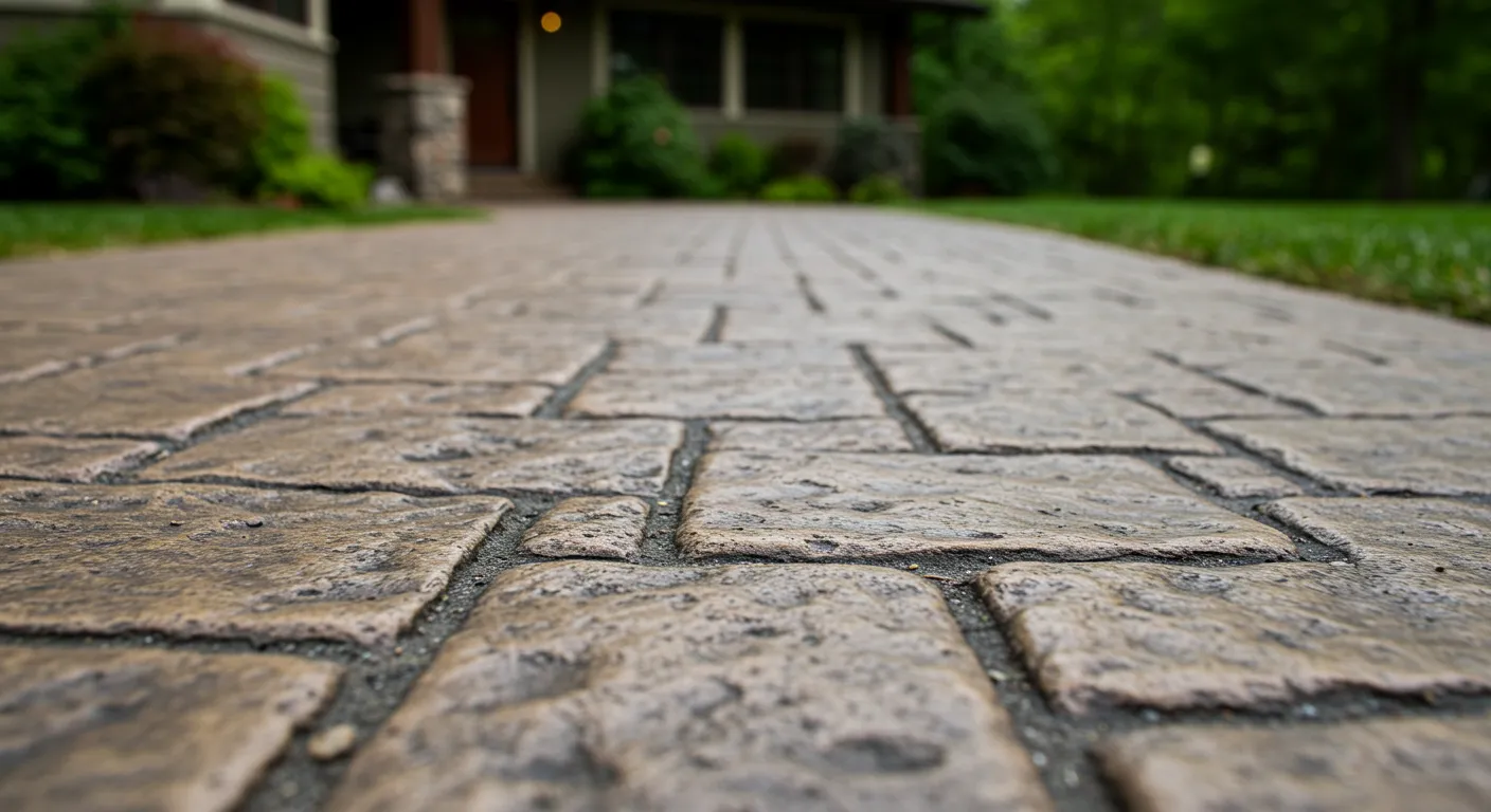 Stamped Design Driveway Stamped Design Driveway