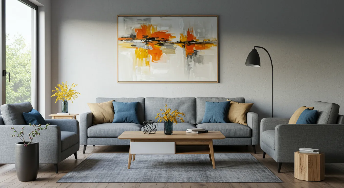 Statement Large Piece in a Modern Living Room Statement Large Piece in a Modern Living Room