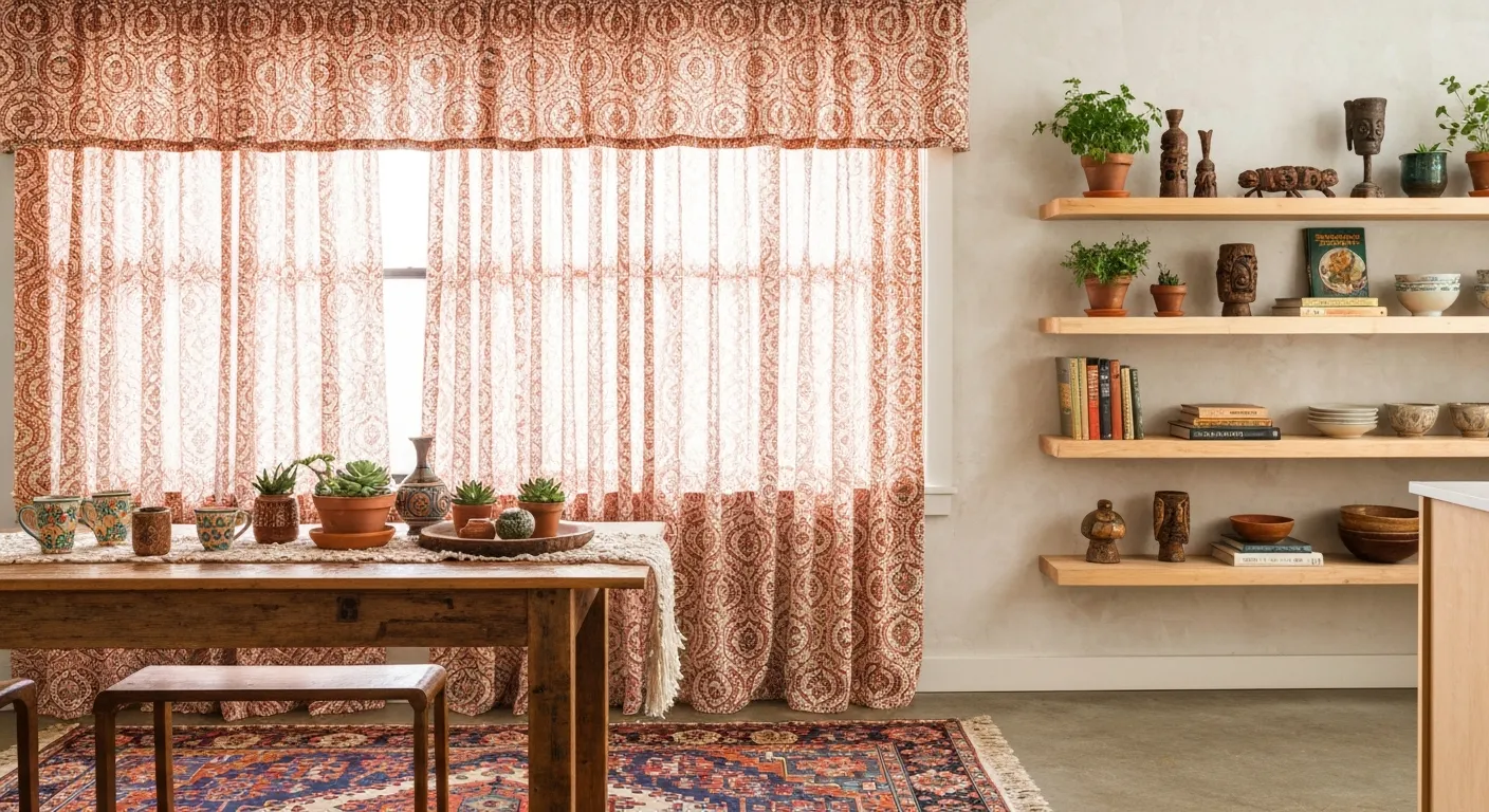 Sun-drenched Bohemian-style Kitchen