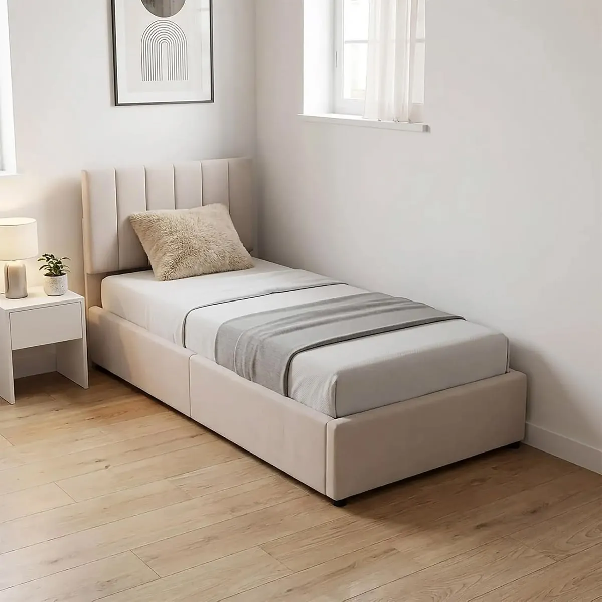 Upholstered Single Bed